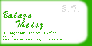 balazs theisz business card
